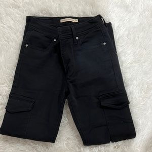 levis pants, size 24, black color, new, original